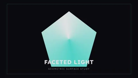 Abstract glowing cyan geometric polygon for futuristic technology backgroun.. Stock Footage 337655903