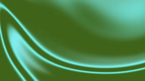 Abstract Glowing Cyan Liquid Waves on Dark Green Background Stock Footage 334863196