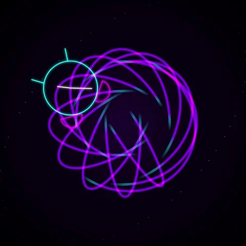 Abstract glowing data connection network structure visualization on black s.. Stock Footage 344777599