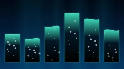 Abstract glowing data graph visualization background for futuristic digital.. Stock Footage 346002263