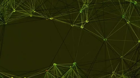 Abstract glowing data network connection visualization technology background Stock Footage 341055881