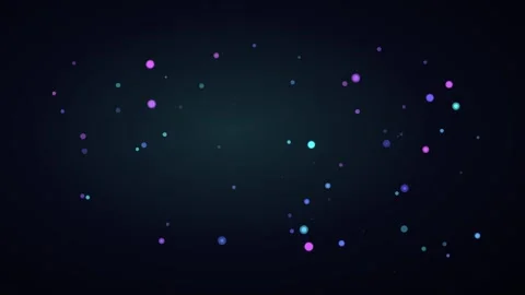 Abstract glowing data particles on a dark background Stock Footage 335942121