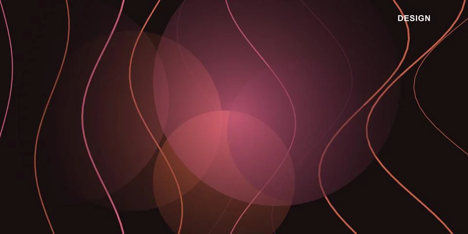 Abstract glowing design with soft light waves Stock Illustration