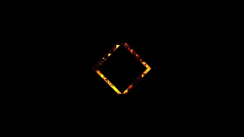 Abstract glowing diamond shapes moving with cinematic motion against black .. Video stock 341719378