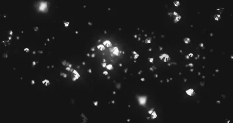 Abstract Glowing Diamonds Are Moving 库存影片 185017401