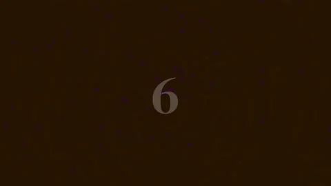 Abstract glowing digit nine counting sequence over dark starry particle dust. Stock Footage 342094989