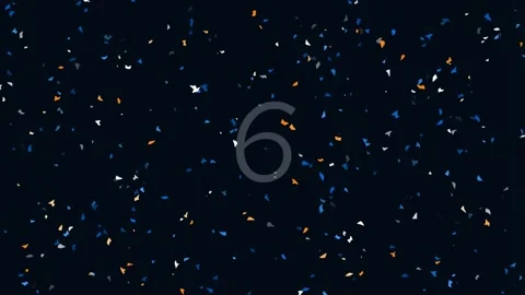 Abstract glowing digit nine on deep black background for countdown or seque.. Stock Footage 342204107