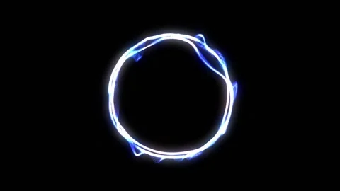Abstract Glowing Digital Circle AI Assistant Interface Animation Stock Footage 338169152