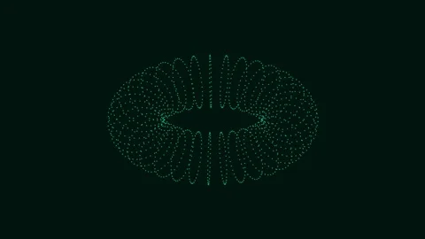 Abstract glowing digital circle representing technology, data transfer or f.. Stock Footage 342523005