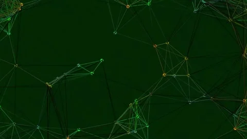 Abstract Glowing Digital Data Network Connection Matrix Background Animation Stock Footage 341058295