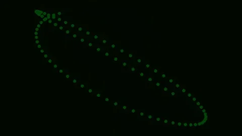 Abstract glowing digital data stream visualization on dark futuristic backg.. Stock Footage 341056345