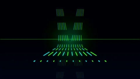 Abstract glowing digital grid lines motion background Видео 346234679