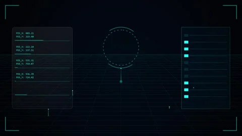 Abstract Glowing Digital Lines Technology Background Stock Footage 346735187