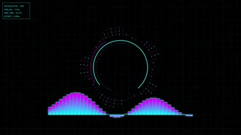 Abstract Glowing Digital Lines Technology Background Stock Footage 346736436