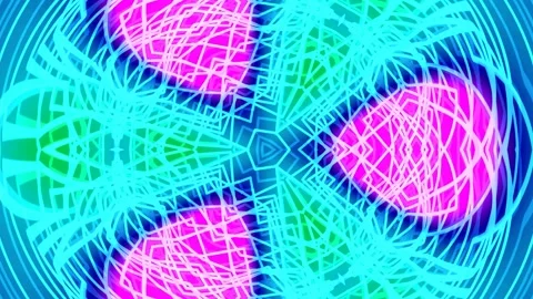 Abstract glowing digital neon circuit background loop for tech visuals Stock Footage 335466957