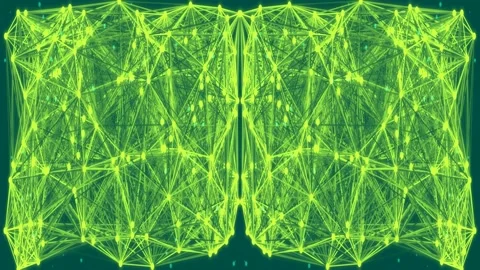 Abstract glowing digital network connection background for futuristic data .. Stock Footage 339773454