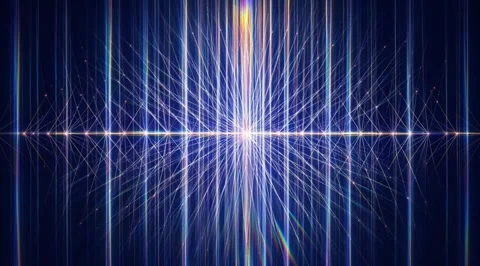 Abstract glowing digital network of light rays Stock Footage 331460369