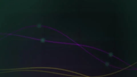 Abstract glowing digital network lines with light nodes moving smoothly on .. 스톡 동영상 346330901