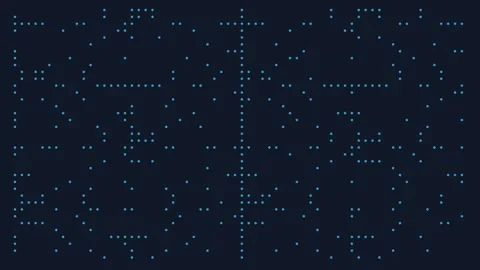 Abstract Glowing Digital Network Particles Background for Data Visualization 스톡 동영상 343631519