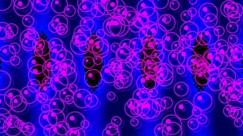 Abstract glowing digital network pattern with vibrant purple and blue liqui.. Stock Footage 339790872