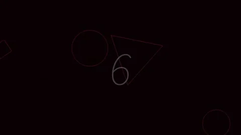 Abstract glowing digital number nine graphic on black background for techno.. Stock Footage 342204117