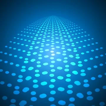 Abstract glowing dome Stock Illustration