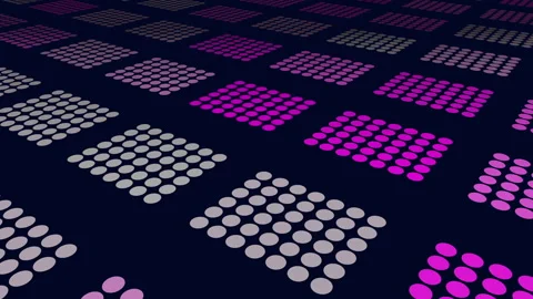 Abstract glowing dot grid pattern background, futuristic digital technology 스톡 동영상 333188764