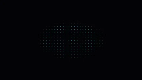 Abstract glowing dot grid with shifting neon colors Stock Footage 336995308
