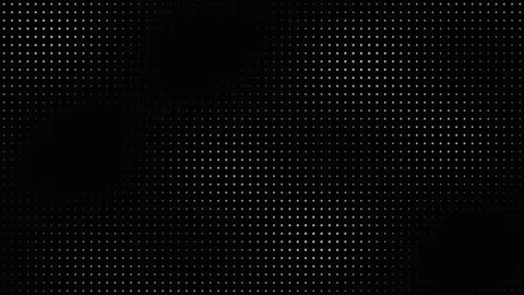 Abstract glowing dot matrix pattern on black background Stock Footage 335932668