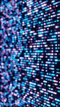 Abstract Glowing Dot Pattern with Blue and Pink Lights on Dark Background Stock-Illustration