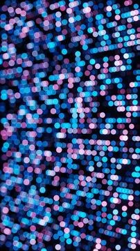 Abstract Glowing Dot Pattern with Blue and Pink Lights on Dark Background Stock Illustration