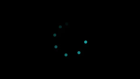 Abstract Glowing Dot Pattern loading on Dark Background Stock Footage 332881930