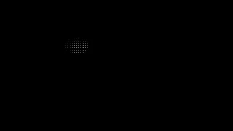 Abstract Glowing Dot Patterns Moving on Black Background Stock Footage 347627625