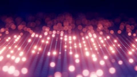 Abstract glowing dots and lines background with bokeh effect and vibrant colors 스톡 일러스트