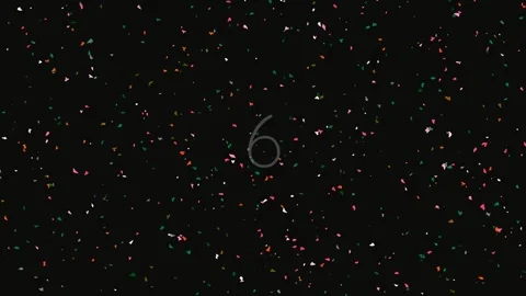 Abstract glowing dots and particles falling on black screen background loop Stock Footage 342204124