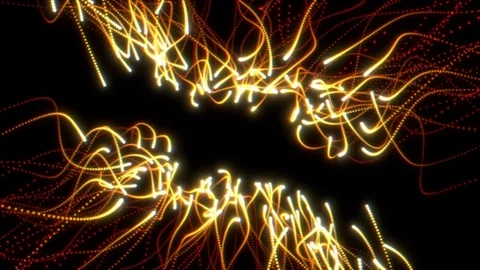 Abstract glowing dots anymation red Vidéo 70901473