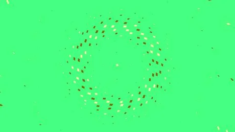 Abstract glowing dots forming a circular pattern Stock Illustration