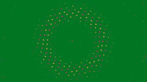 Abstract glowing dots forming a circular pattern イラスト素材