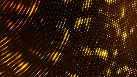 Abstract Glowing Dots Wave Pattern Illustrazione stock