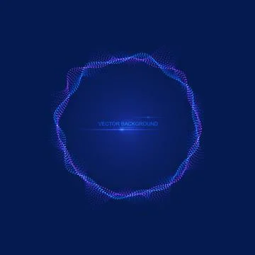 Abstract glowing dotted background Stock Illustration