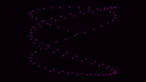 Abstract glowing dotted Z pattern technology background animation science c.. Stock Footage 341058591