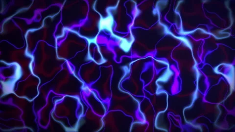 Abstract glowing electric neon waves background, animated energy pulse loops Stock Footage 341769646