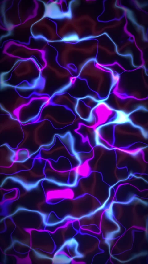 Abstract glowing electric plasma waves background, animated energy pulse loops Vídeo Stock 341884264