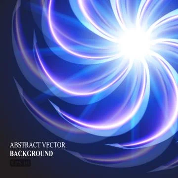 Abstract glowing element vector Illustrazione stock