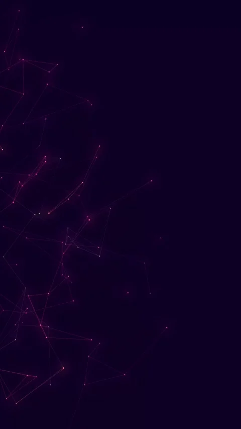 Abstract Glowing Ember Plexus Network Loop in Vertical Format Stock Footage 346114680