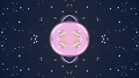 Abstract Glowing Energy Core with Floating Particles Stock Footage 334863345