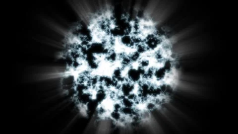 Abstract glowing energy sphere pulsing with bright white light a high-resolution 스톡 동영상 336864830
