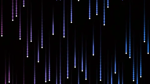 Abstract glowing equalizer bars on black background for music visualization Stock Footage 340378015