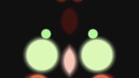 Abstract glowing eyes on black background, spooky halloween Stock Footage 330518621
