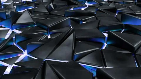 Abstract glowing fault background 3D illustration Stock Illustration